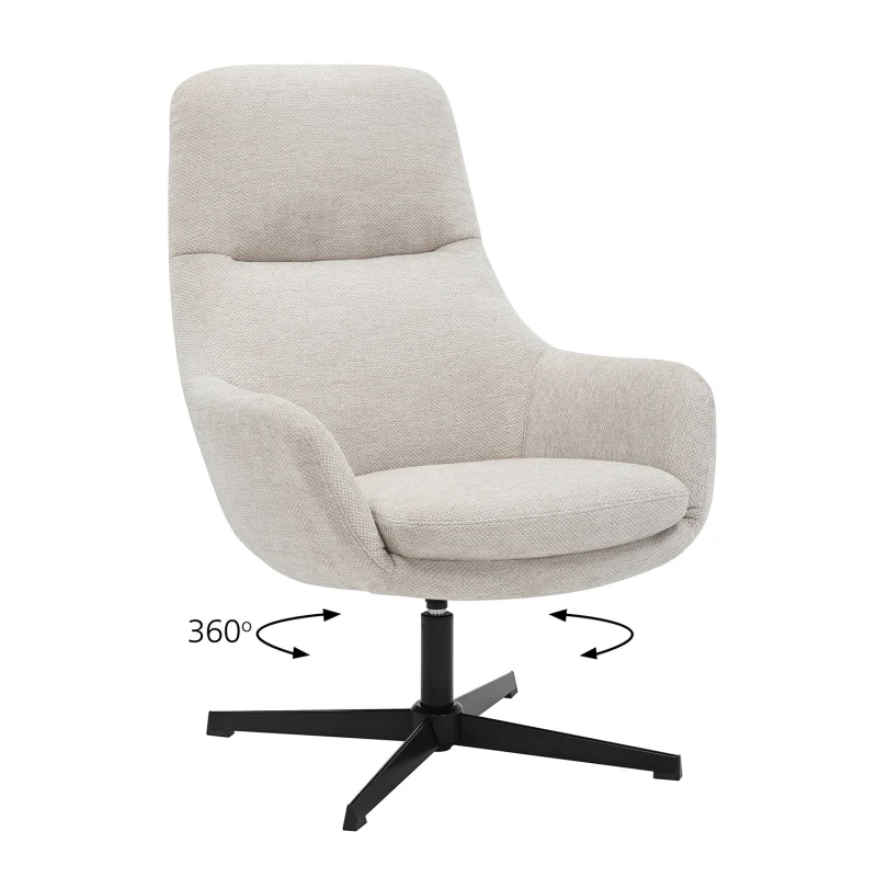 Varossi Πολυθρόνα Kim μπεζ 74 x 81 x 102 (300-394)