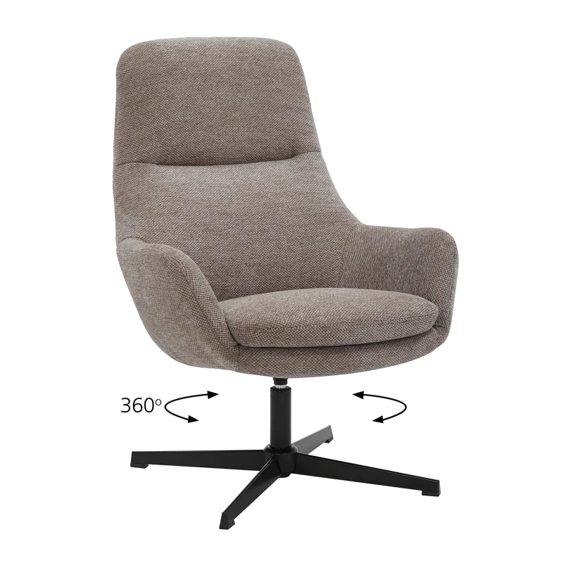 Varossi Πολυθρόνα Kim μόκα 74 x 81 x 102 (300-395)