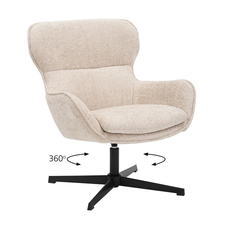 Varossi Πολυθρόνα Margo μπεζ 73 x 79 x 88 (300-396)