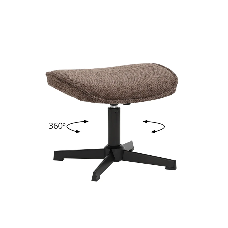 Varossi Υποπόδιο Rumi καφέ 46 x 36 x 36 (300-403)