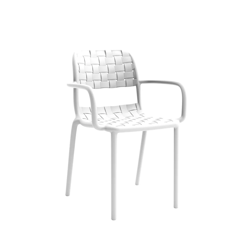 Varossi Πολυθρόνα Tonic λευκό 55 x 57 x 82 (900-349)