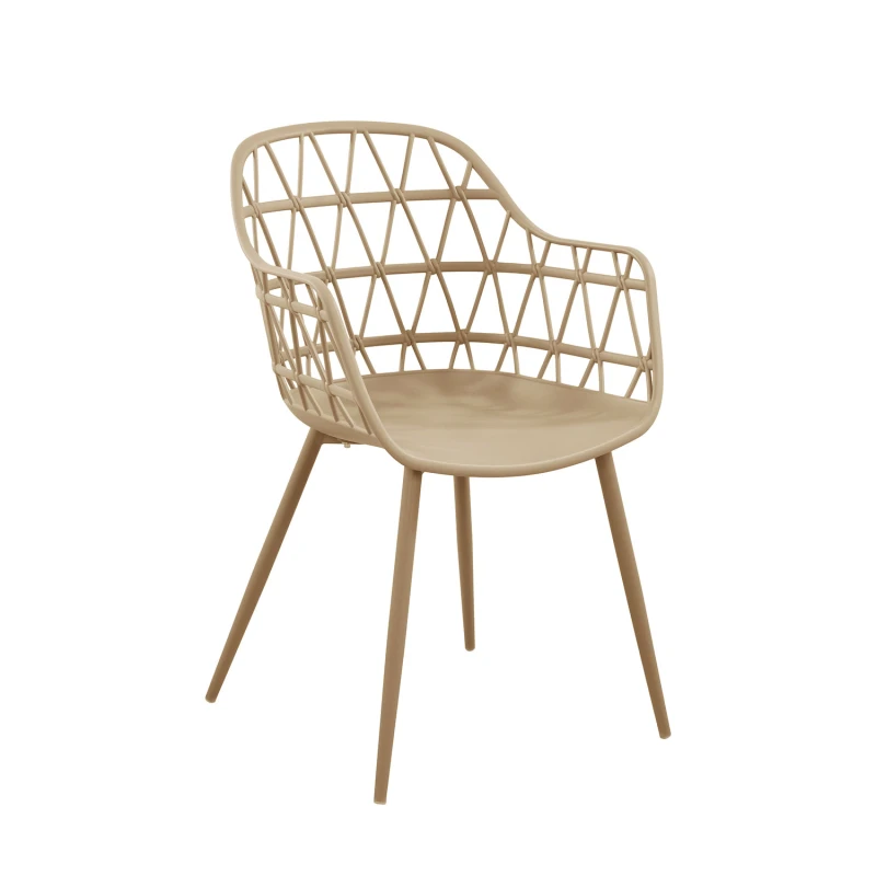 Varossi Καρέκλα Neon μόκα 56 x 56 x 85 (900-358)