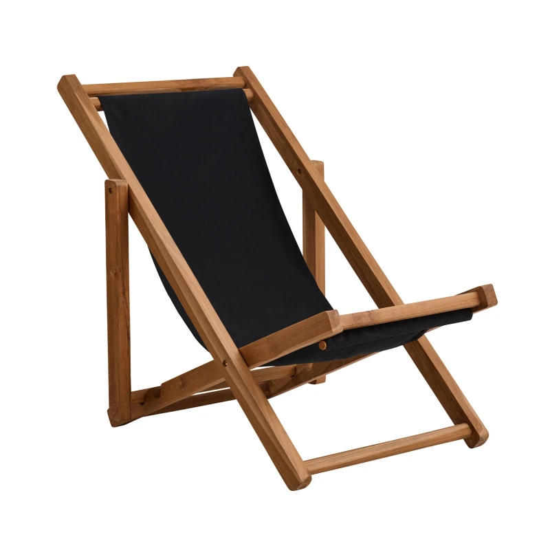 Varossi Σεζλόνγκ Luna φυσικό με μαύρο πανί 62 x 87-94 x 78,5-88 (901-017)