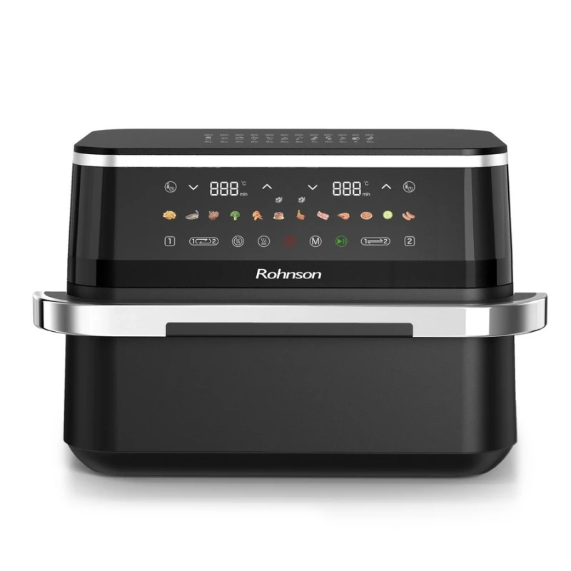 Rohnson R-28019 Single or Dual Cook Air Fryer Φριτέζα Αέρος