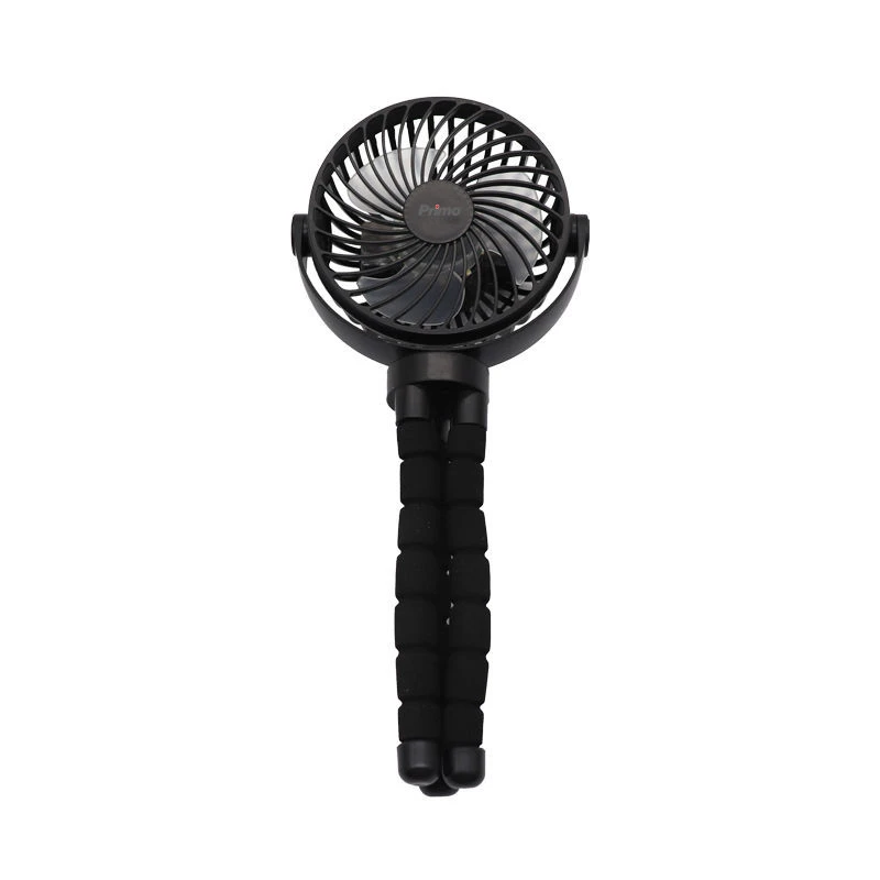 Primo Ανεμιστήρας Mini Flexible PRMF-80691 Primo 4'' 10cm Μαύρος Επαναφορτιζόμενος