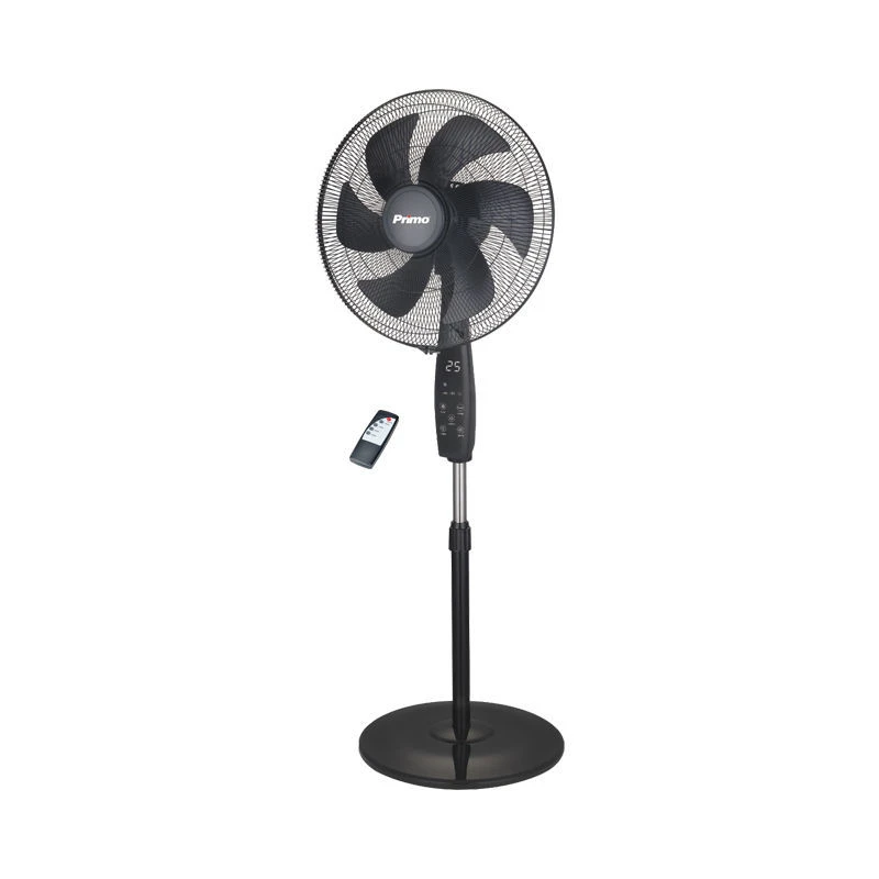 Primo Ανεμιστήρας Ορθοστάτης PRSF-80698D Primo 18'' 45εκ. Με Τηλεχειριστήριο και DC μοτέρ 6Φτερά Μαύρος