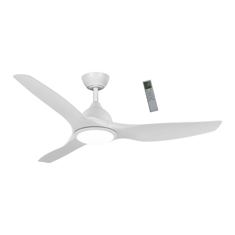 Primo PRCF-80723 52'' 132εκ. Με Τηλεχειριστήριο 1Φως LED 3Φτερά Λευκός Ανεμιστήρας Οροφής 