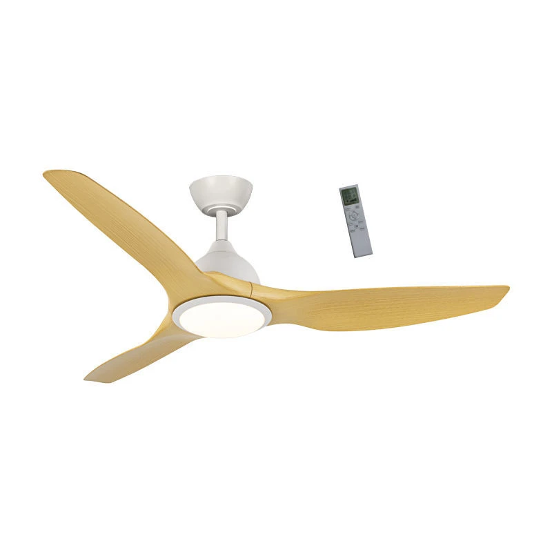 Primo PRCF-80726 52'' 132εκ. με Τηλεχειριστήριο Φως LED 3 Φτερά Λευκός - Ξύλο Ανεμιστήρας Οροφής