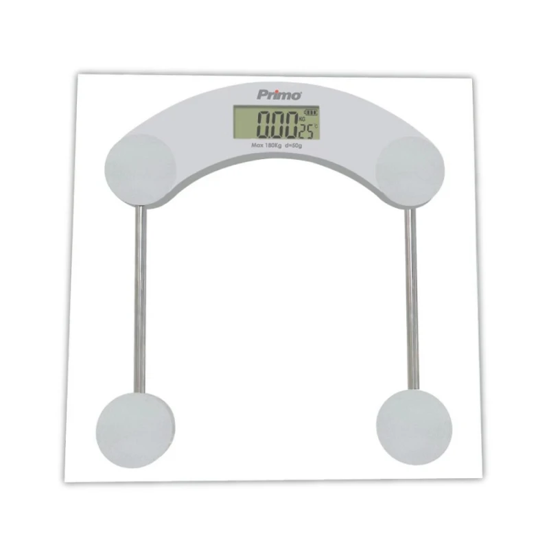 Primo Ζυγαριά Σώματος PRBS-40455 180Kg Υάλινη Γκρι