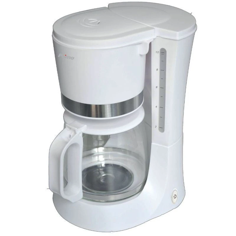 Primo Καφετιέρα φίλτρου PRCM-40214 Primo Eco 1.2L 10φλ Λευκή-Inox