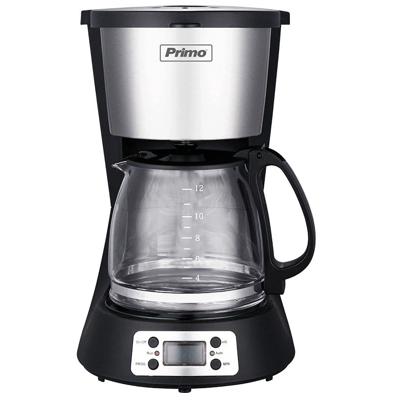 Primo Καφετιέρα φίλτρου PRCM-40250 Primo Digital Eco 1.5L 12φλ Μαύρη-Inox