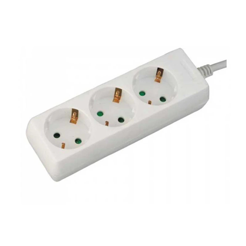 Alfaone Πολύπριζο V03B Alfaone 3 θέσεις χωρίς διακόπτη 3X1,5mm 1,5m Λευκό