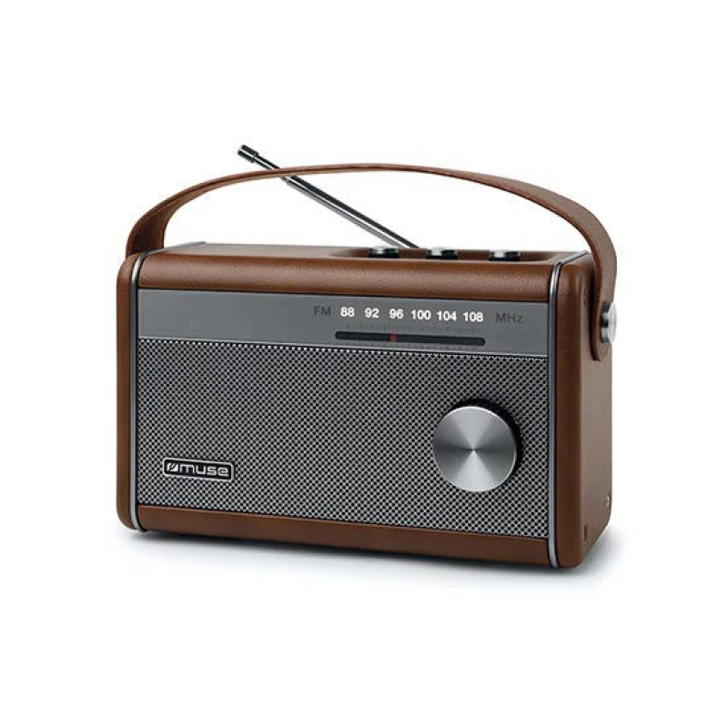 Muse M-098BR Bluetooth Καφέ Ραδιόφωνο Μπαταρίας-Ρεύματος