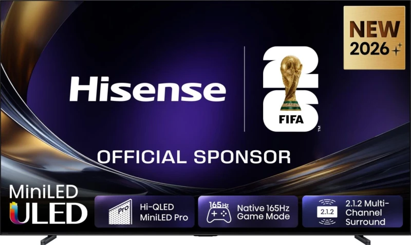 Hisense 100U7S PRO 100'' ULED MiniLED SmartTV 4K 165Hz Τηλεόραση