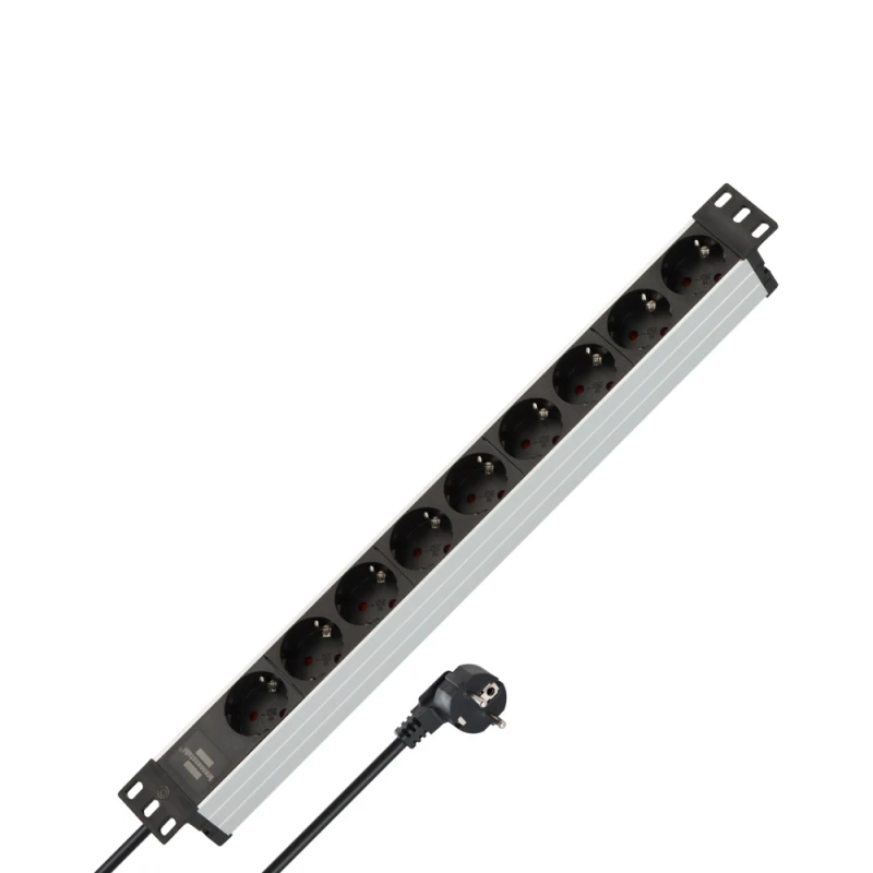 Brennenstuhl Πολύπριζο Rackmount 19'' 1U 9 Θέσεων 1390007009 ALU LINE (150182)