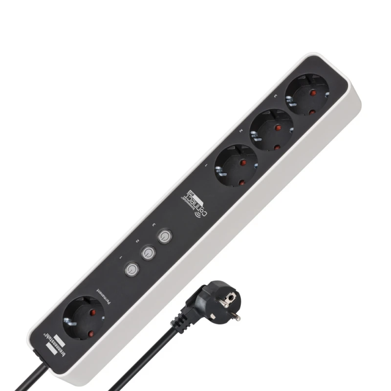 Brennenstuhl Πολύπριζο Smart WiFi 1153240627 4 θέσεων η 1 μόνιμη (150185)
