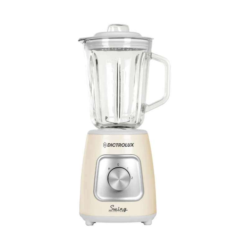 Dictro Lux Μπλέντερ 1000W 1,5Lt Γυάλινη Κανάτα 878502 DX-2103 Swing DICTRO LUX Crema (060192)