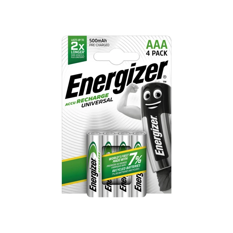 Energizer Επαναφορτιζόμενες μπαταρίες σε blister AAA/500mAh (130017)