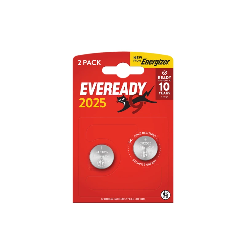 Energizer Μπαταρία λιθίου κουμπί CR2025/3V EVEREADY GOLD from ENERGIZER BP2 (130078)
