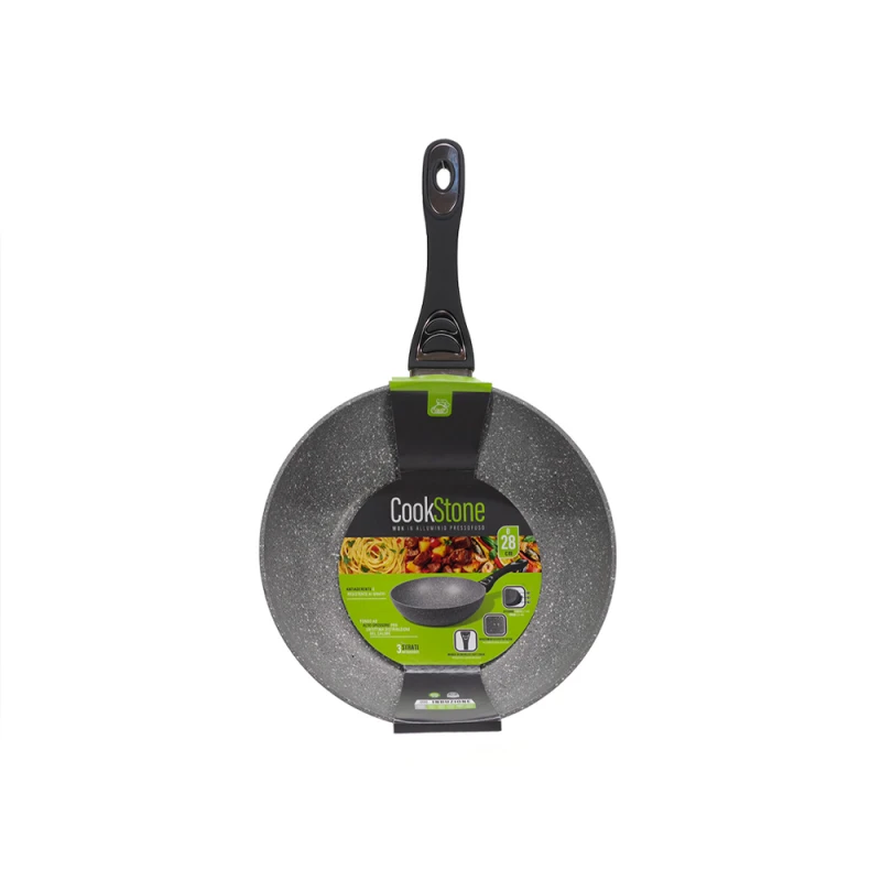 Gusto Casa Τηγάνι WOK Αντικολλητικό 28cmCOOKSTONE 652409 GUSTO CASA (060247)
