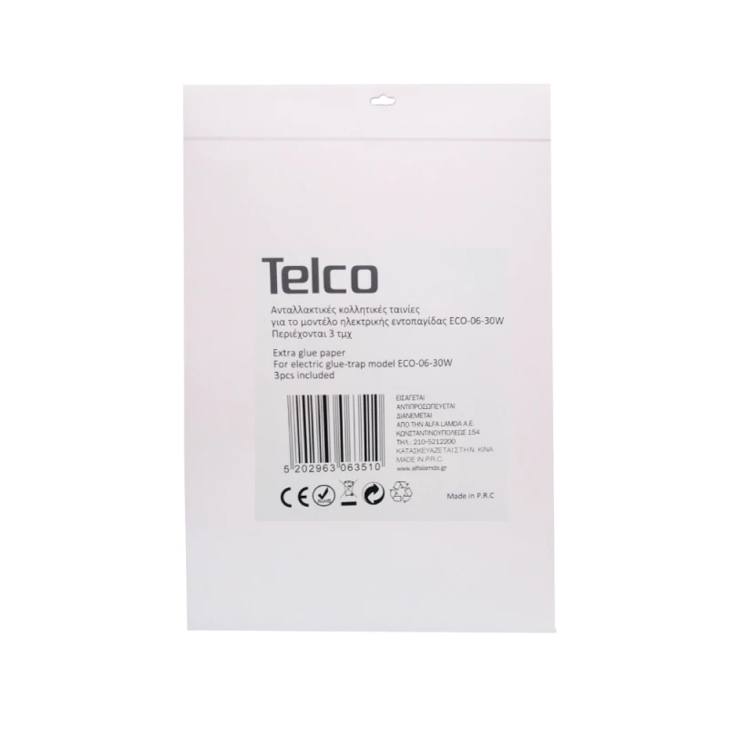 Telco Αυτοκόλλητα χαρτιά με κόλλα για ECO-06-30W 3ΤΜΧ (L06.351)
