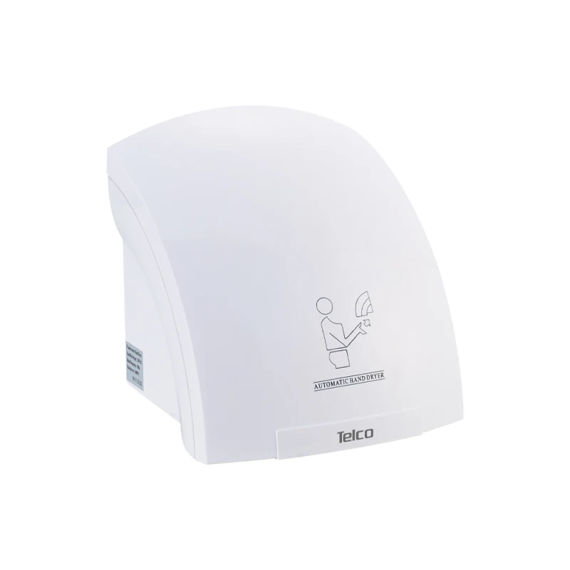 Telco Στεγνωτήρας χεριών πλαστκός ABS 1800W 8609 TELCO Λευκός (110010)