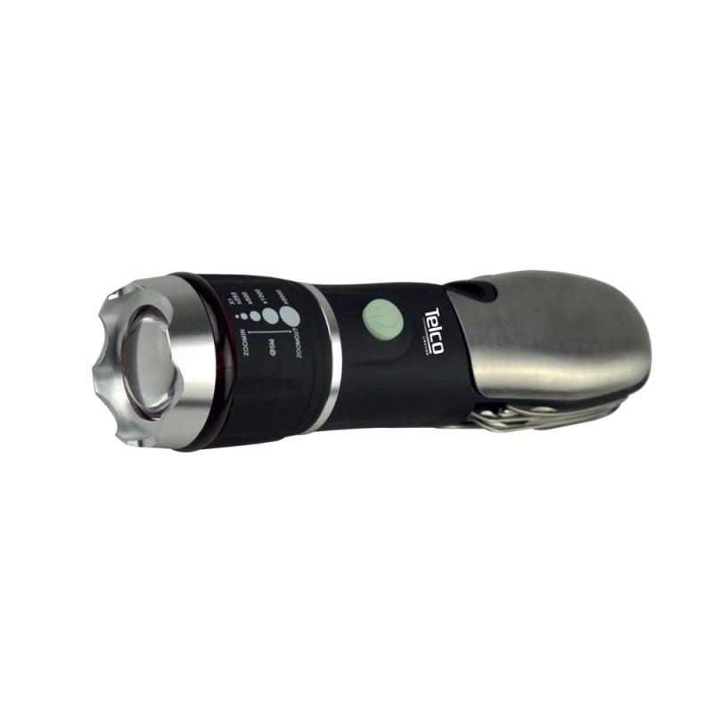 Telco Φακός - Πολυεργαλείο Μαύρος με Ασημί 100Lumens RL-FL 01 (L02.821)