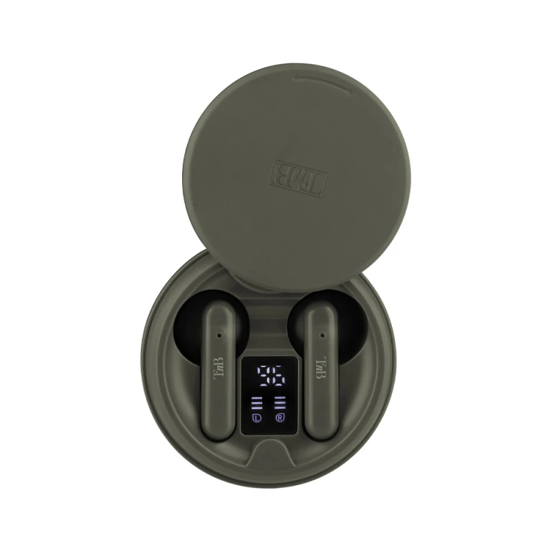 TnB Ακουστικά Bluetooth με θήκη και ένδειξη φόρτισης EBSHINYGN2 TNB πράσινα (070065)