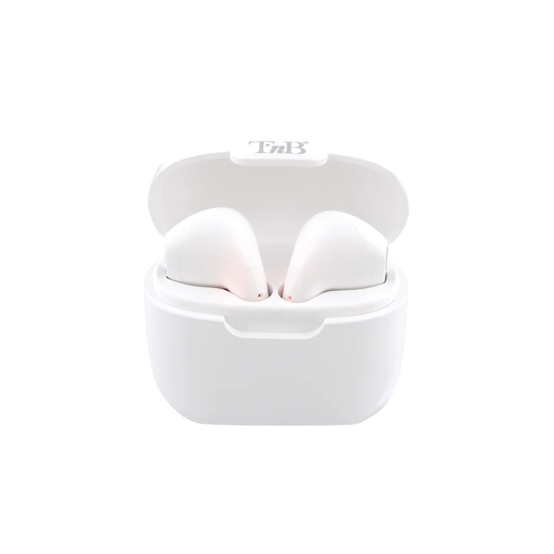 TnB Ακουστικά Bluetooth με θήκη φόρτισης EBFEATWH3 TNB λευκά (070061)