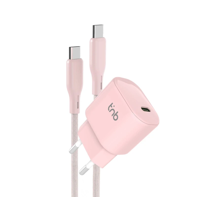 TnB Φορτιστής κινητών 30W USB-C CHPDTC30BL TNB ροζ (010076)