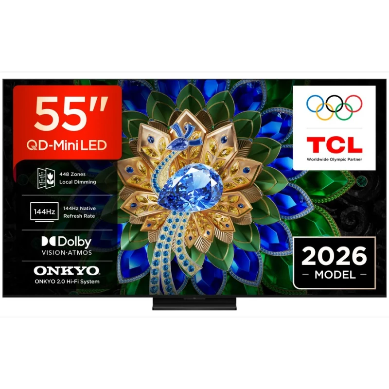 TCL 55A400U 55'' 4K QD-Mini Led Smart TV Τηλεόραση (2026)