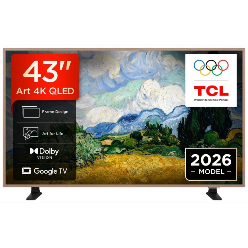 TCL 43A400 Pro ART 43'' 4K UHD QLED Smart TV (2026)