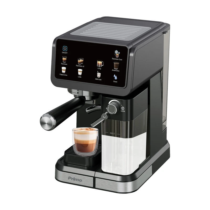 Primo Μηχανή Espresso+Milk frother PREM-40570 Hot & Cold 3σε1 20Bar Touch screen Μαύρη-Inox (400570)
