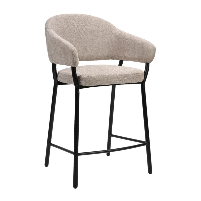 Varossi Σκαμπό Duke 65 Ύφασμα Γκρεζ 57 x 56 x 95 (200-134)