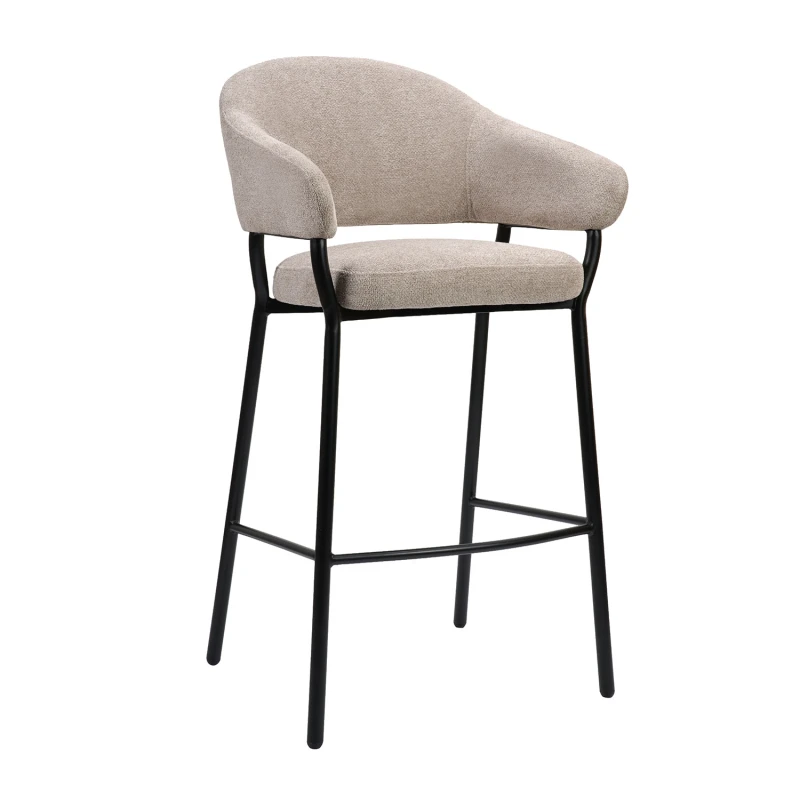 Varossi Σκαμπό Duke 75 Ύφασμα Γκρεζ 57 x 56 x 105 (200-135)