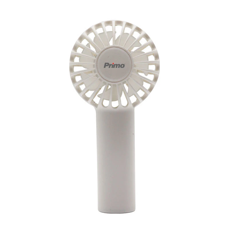 Primo Ανεμιστήρας Mini Χειρός PRMF-80689 2.5'' 6cm Λευκός Επαναφορτιζόμενος (800689)