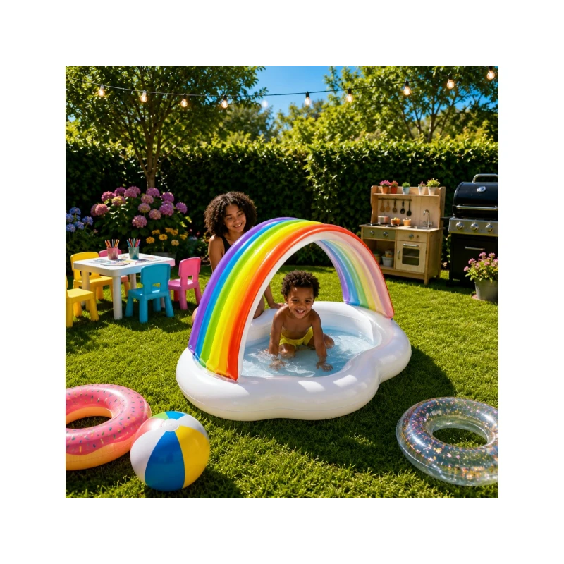 Intex Πισίνες Κήπου - Βεράντας Swimmng Pool Baby Rainbow I03402520 (367400017)