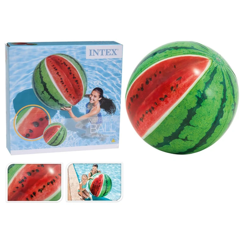 Intex Φουσκωτά & Στρώματα Θαλάσσης Beach Ball Watermelon 107cm I03402530 (367200019)