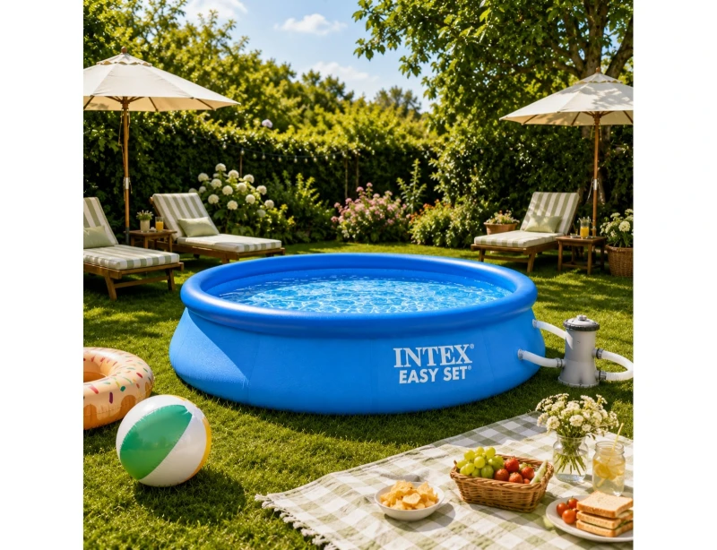 Intex Πισίνες Κήπου - Βεράντας Πισινα Φουσκωτη Me Filter Pump 12v(gs) 475x84cm I0 (367400023)