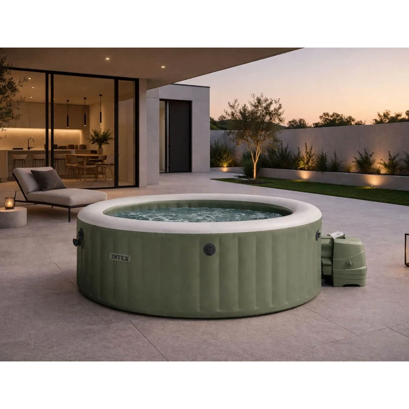 Intex Τζακούζι & Υδρομασάζ Κήπου - Βεράντας Inflatable Spa Olive 6 Places Intex 68006818 (367400056)