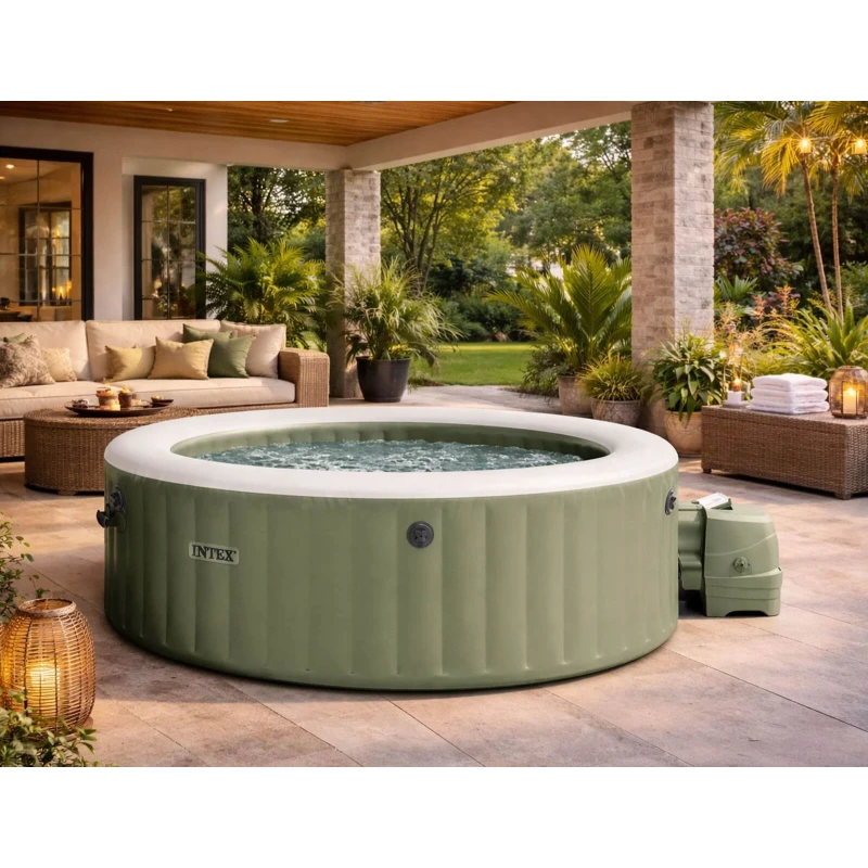 Intex Τζακούζι & Υδρομασάζ Κήπου - Βεράντας Inflatable Spa Olive 4 Places 68006817 (367400057)