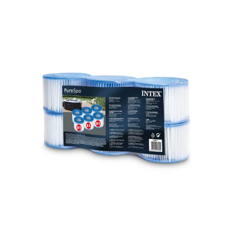 Intex Φίλτρα Σπα Intex S1 - 6 Τμχ (346400019)