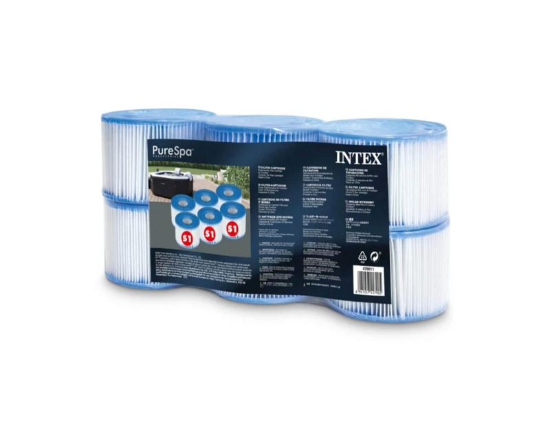 Intex Φίλτρα Σπα Intex S1 - 6 Τμχ (346400019)