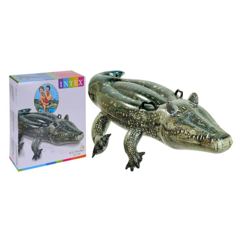 Intex Φουσκωτά & Στρώματα Θαλάσσης Crocodile Float Ride On I03402420 (367200011)