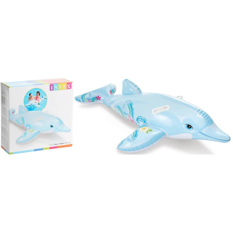 Intex Φουσκωτά & Στρώματα Θαλάσσης Dolphin Ride-on 175cm I03400500 (367200016)