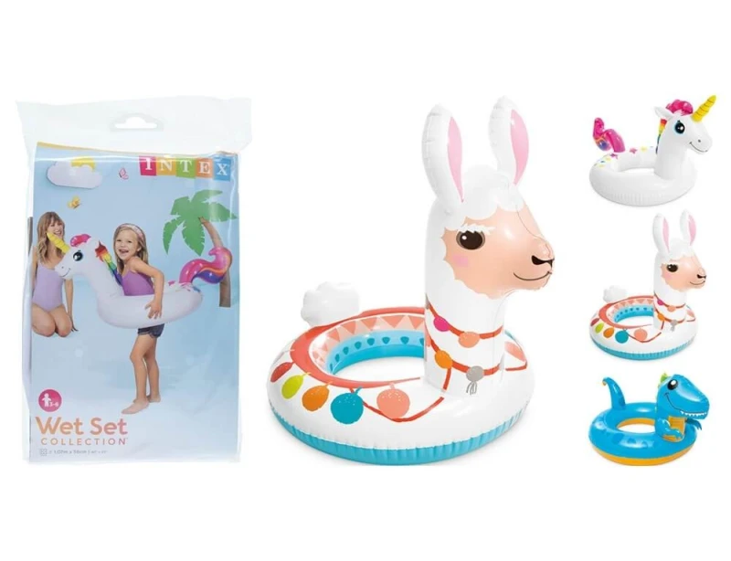 Intex Swim Ring Intex Animal Head 3assorted Φουσκωτή Κουλούρα I03404220 (367200027)