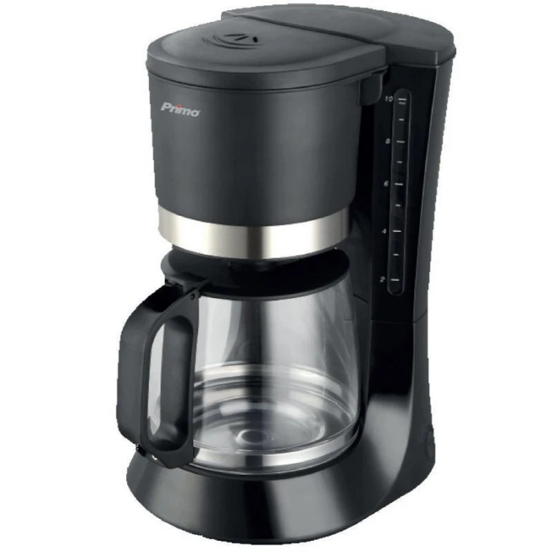 Primo Καφετιέρα Φίλτρου PRCM-40213 Eco 1.2L 10φλ Μαύρη-Inox (400213)