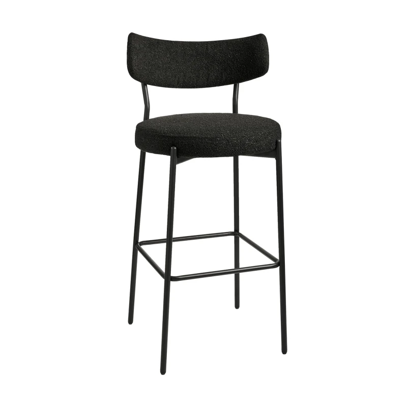Varossi Σκαμπό Polo μαύρο 50 x 52 x 107 (200-114)