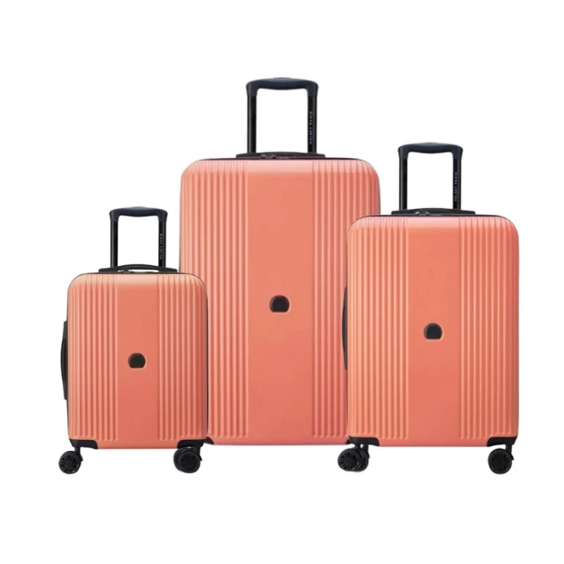 Delsey Τσάντες & Βαλίτσες Ταξιδιού Delsey Set 3 Trolley Ophelie Coral Pink (367000046)