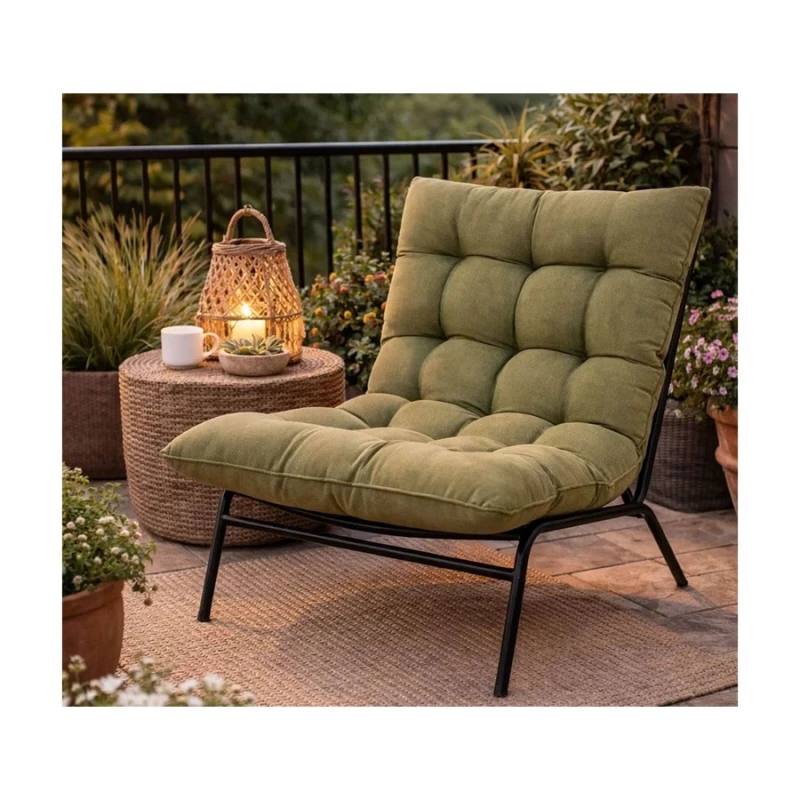 Lesli Living Καρέκλες & Πολυθρόνες Κήπου Relax Chair Zenzi Olive (364600142)